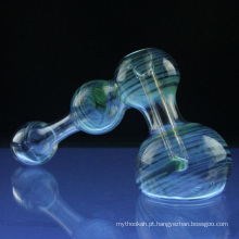 Glass grande martelo Bubbler para fumar com 3 cores (ES-HP-067)
